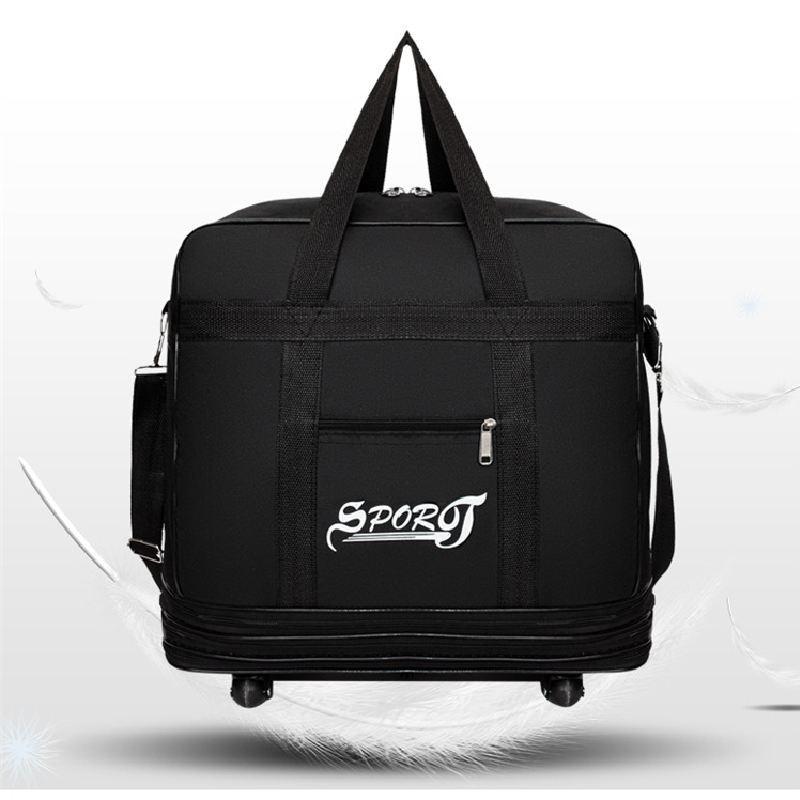 Large Capacity Foldable Travel Bag With Multiple Compartments For Air Travel