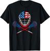 Lacrosse Shirt, Lacrosse Helm Lax Schläger Amerikanische Flagge 4. Juli Shirt