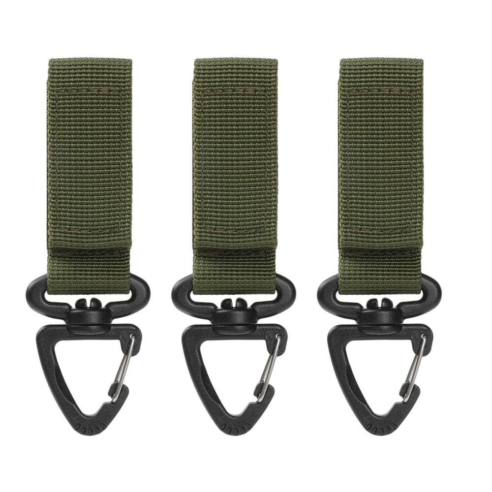 

3/4/5pcs Military Tactical Hanging Buckle Nylon Molle Backpack Belt Buckle D-Shaped Outdoor Climbing Carabiner EDC Keychain Hook
