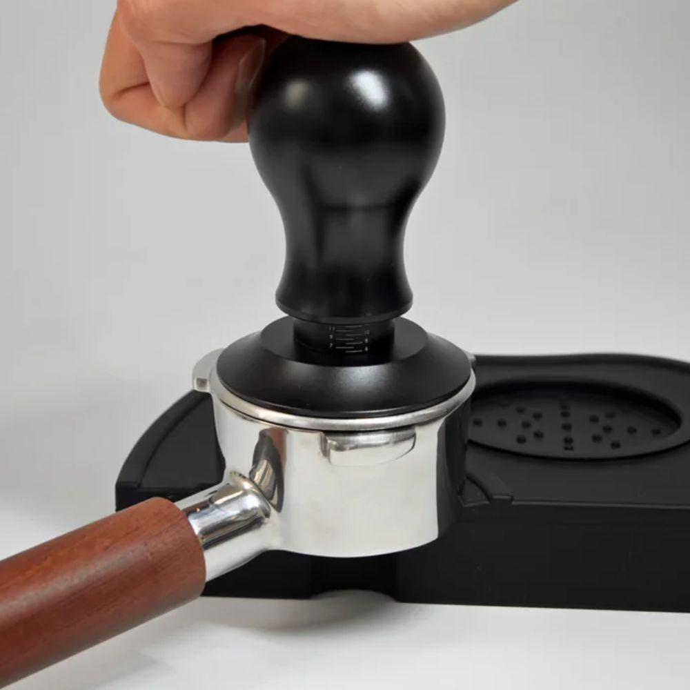 Spring Loaded Coffee Tamper Flat/threaded Bottom Coffee Powder Press Durable Coffee Leveler  Bar