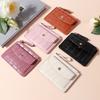Women Small Coin Purse PU Leather Fashion Short Wallet Solid Color Casual Money Wallet Daily Bag for Ladies