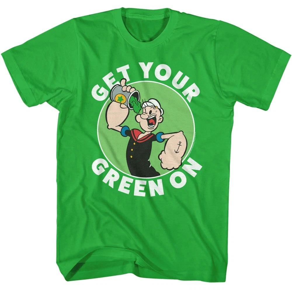 Popeye - Get Your Green On - American Classics - Solid Green Short Sleeve 160