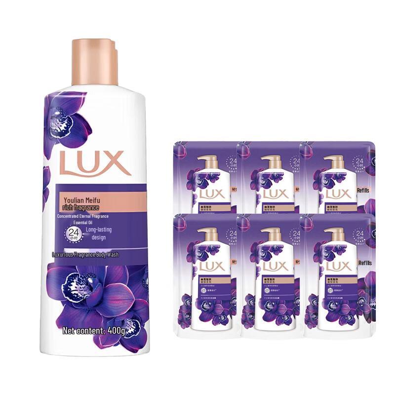 LUX Luxurious Fragrance Body Wash 7-Bottle Set