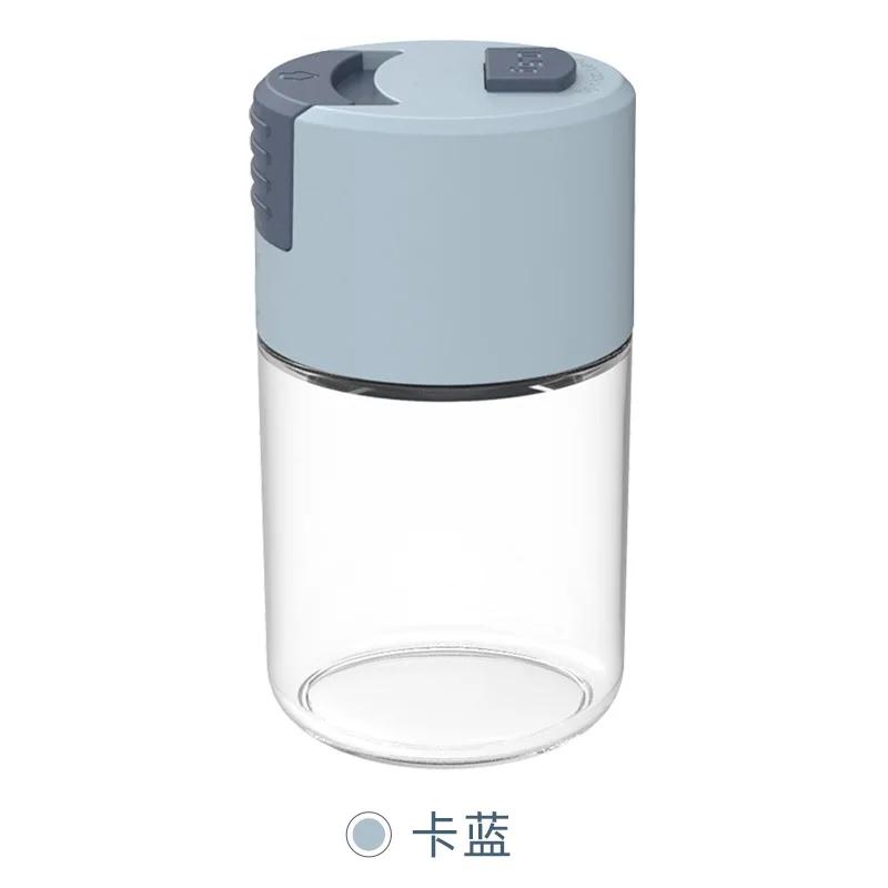Metering Salt Shaker Push Type Salt Dispenser Salt Tank Sugar Bottle Spice Pepper Salt Shaker SpiceJar Can Seasoning Bottle