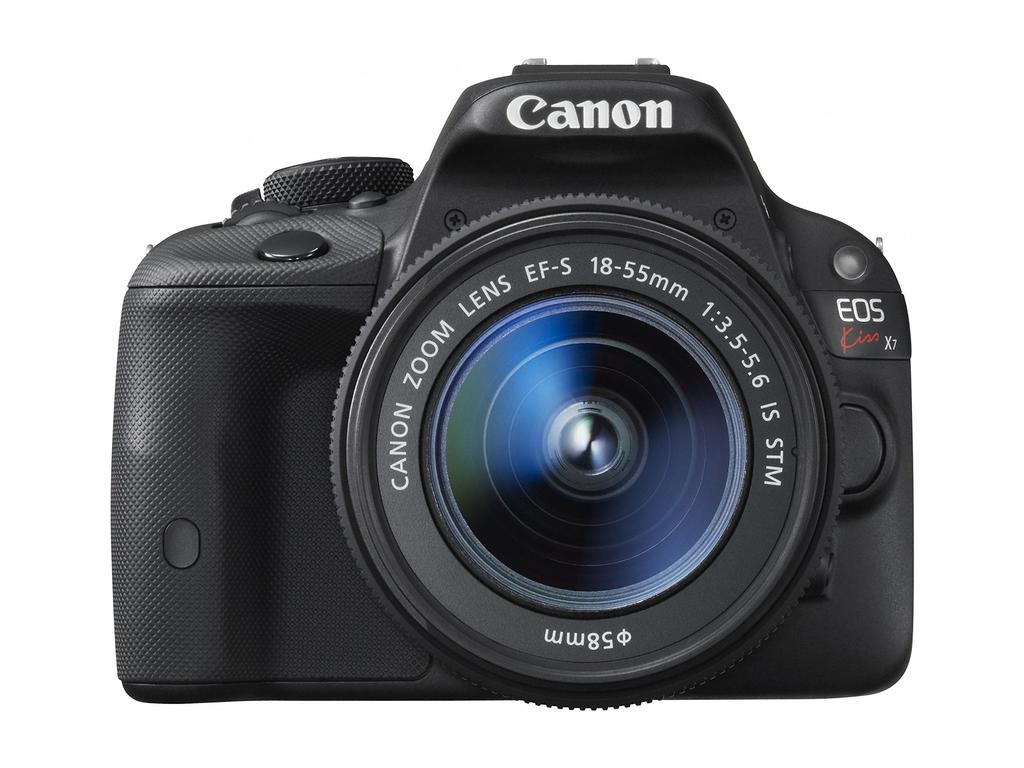 Refurbished Canon EOS Kiss X7 Digital SLR Camera with IS STM Lens Kit Black EF-S 18-55mm f/3.5-5.6 (KISSX7-1855ISSTMLK)