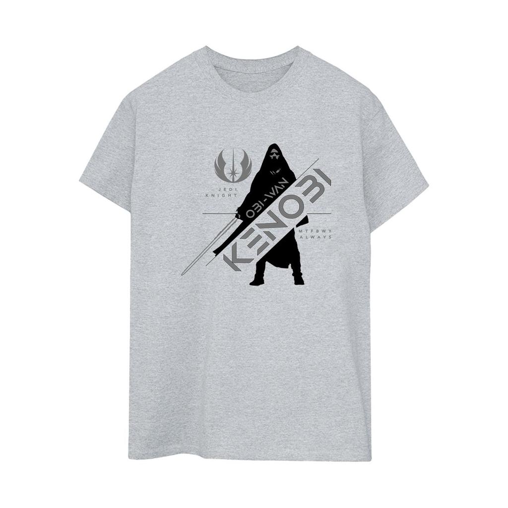 STAR WARS Womens/Ladies Obi-Wan Kenobi Jedi Knight Cotton Boyfriend T-Shirt