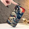 Sea Wave Simple and Stylish Phone Case Suitable for iPhone 17 16 15 14 13 12 11 Pro/ Max /Plus All-inclusive Matte Soft Case