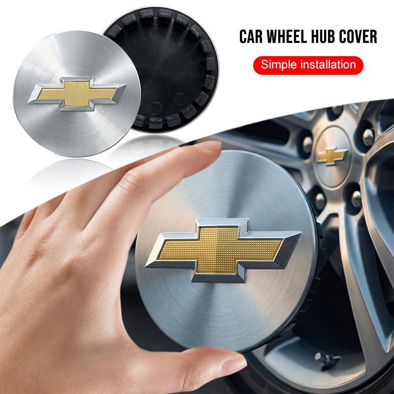 4pcs Car Wheel Center Hub Cap Covers Auto Rim Cover Emblem Badge for Chevrolet Cruze Malibu Sail Spark Captiva Equinox Tracker