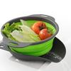 Large Collapsible Colander Over-Sink PP TPR Side Drain Food Strainer Nested Design Water Draining Base