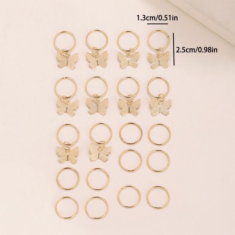 20-50pz Copricapo Treccia Sporca Perline Dreadlock Anelli per Capelli Polsini Regolabili Clip Treccia per Capelli Fermaglio Accessori per Capelli Per Donna Ragazza