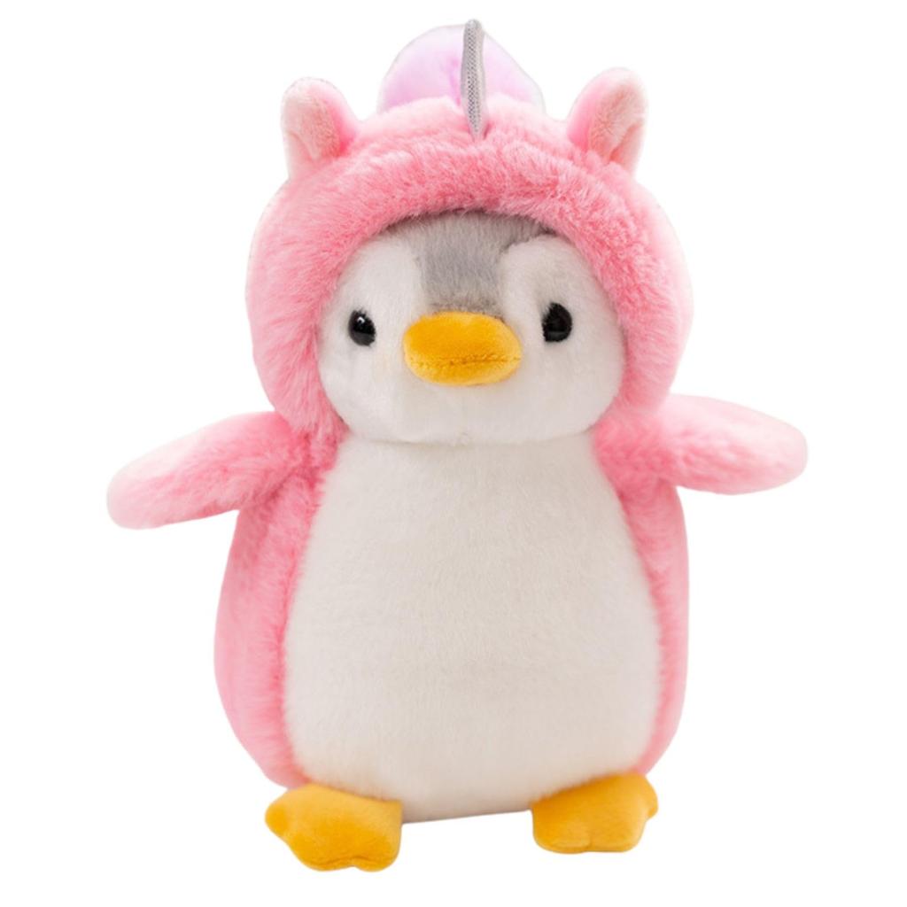 TASINO Penguin Plush Toy, Cute, 20cm, for Kids (Pink)