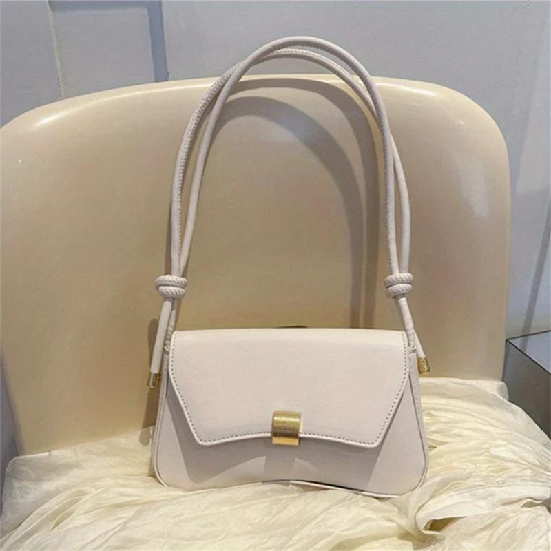 Fashiable Women Solid Color Leather Underarm Bag, Adjustable Korean Versi Single Shoulder Crossbody Bags, Suitable for Party