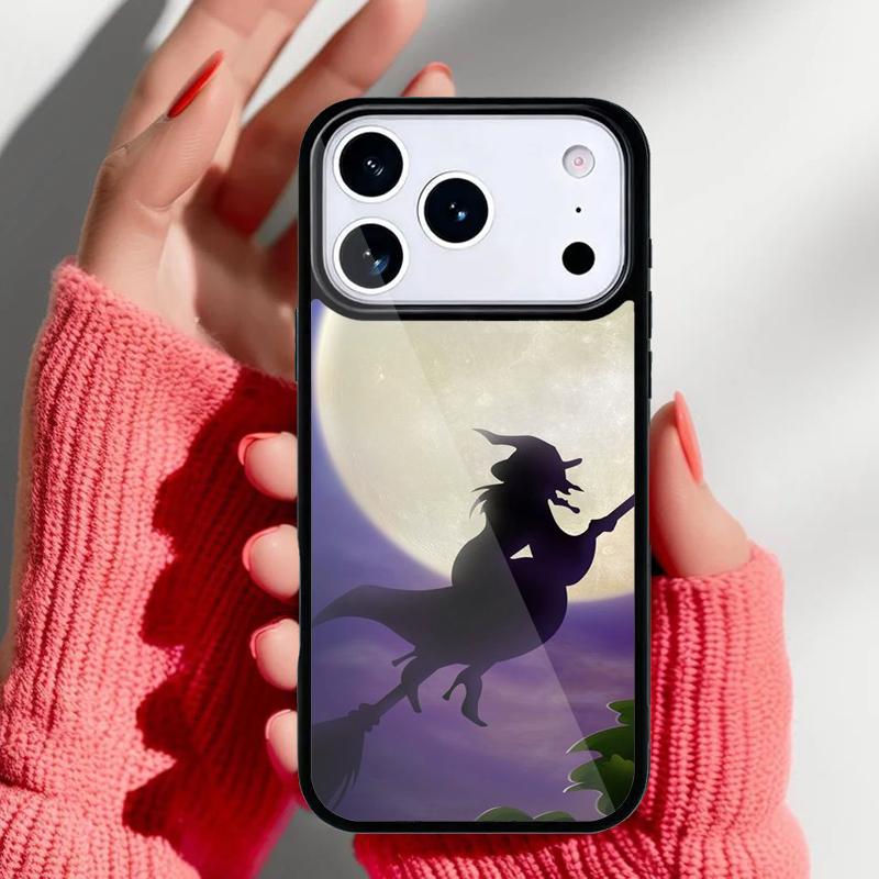 Halloween Moon Witch Horror Phone Case for iPhone 17 16 15 14 13 Pro Max Back Cover for 12 11 Pro Coque