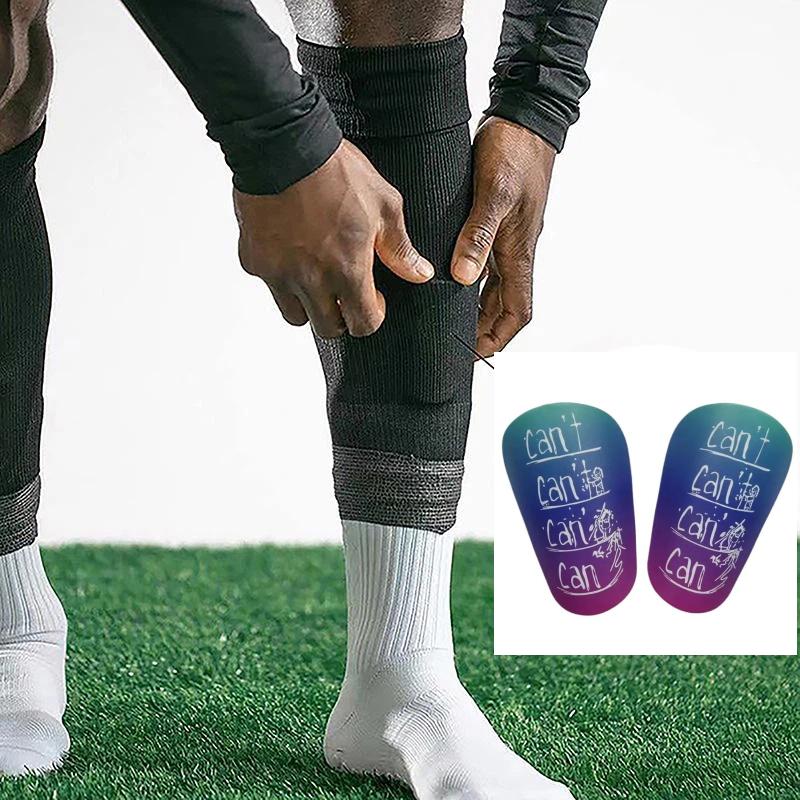 1 par de mini caneleiras de futebol, protetor de perna resistente ao desgaste e com absorção de choque, leve e portátil para treinamento de futebol