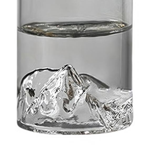 Glass Plant Propagation Station Clear Mountain Hydroponic Planter Artistic Flower Vase Plant Propagation Jar for Home Living Room Bedroom Desktop