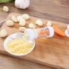 Manual Garlic Press Rotating Crusher Peeler Kitchen Tool for Mincing Puree Squeezing Household Cooking Gadget