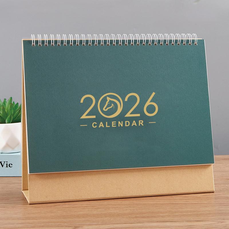 2026 Year of the Horse Simple Style Desk Calendar with Custom Logo and Memo Function