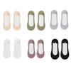Pair Women Low Cut Liner Socks Non-slip Breathable Sweat-Absorbent Invisible Socks Summer