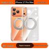 iPhone 17 Pro Case: 360° Rotating Magnetic, Transparent, Full Coverage, Anti-Drop Shell