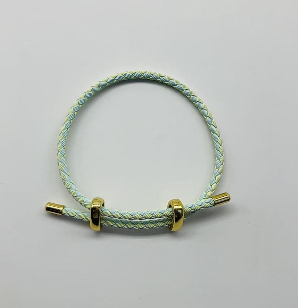 DIY Adjustable Beaded Steel Wire Bracelet with 8-Figure Buckle