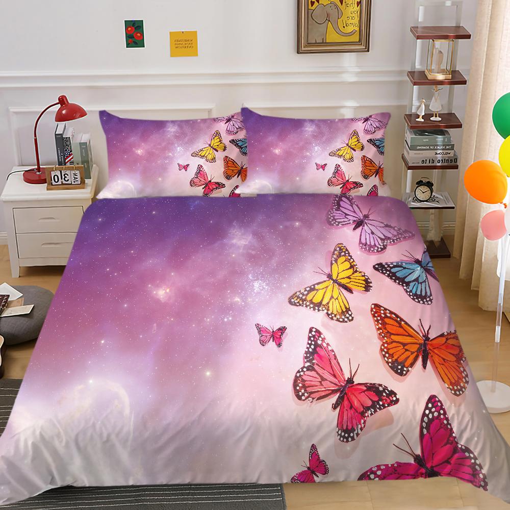 Hot Sell Duvet Cover Starry Animals Home Textiles Queen Size Bedding 3D Romatic Quilt Cover Children Adults Bedding Cover Set