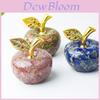 Resin Crystal Apple Figurine For Home Office Decor Gift For Teens Collectors