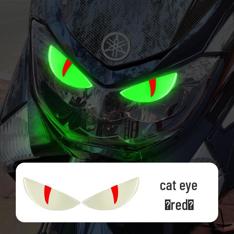 Luminous Devil Eyes 3D Car & Motorcycle Decorative Head Decal Sticker