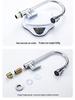 Stainless Steel Telescopic Rotatable Pull-Out Kitchen Faucet with Dual Water Outlets
