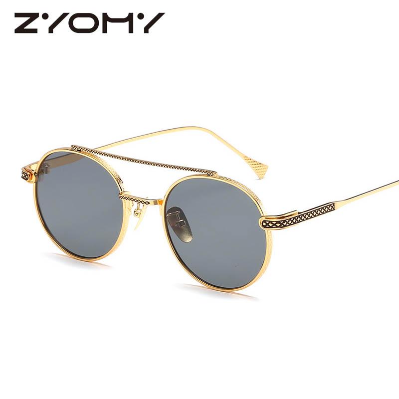 

Солнцезащитные очки UV400 с разноцветными линзами в сверхмалой оправе, круглые ретро-солнцезащитные очки в металлической оправе, унисекс, индивидуальные очки в европейском и американском стиле