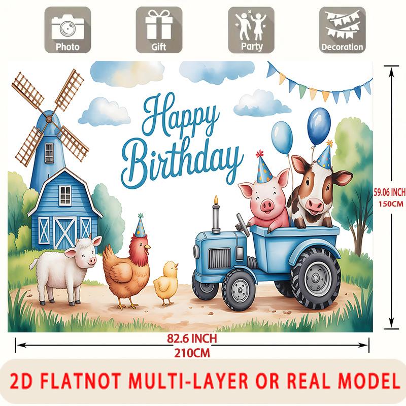 Party Backdrop Happy Birthday Birthday Photo Booth Background Wall Decor