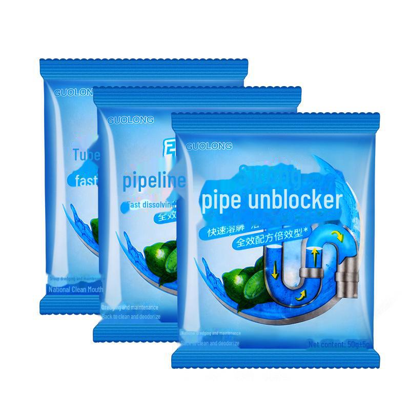 Drain Cleaner & Deodorizer for Kitchen and Bathroom Blockages