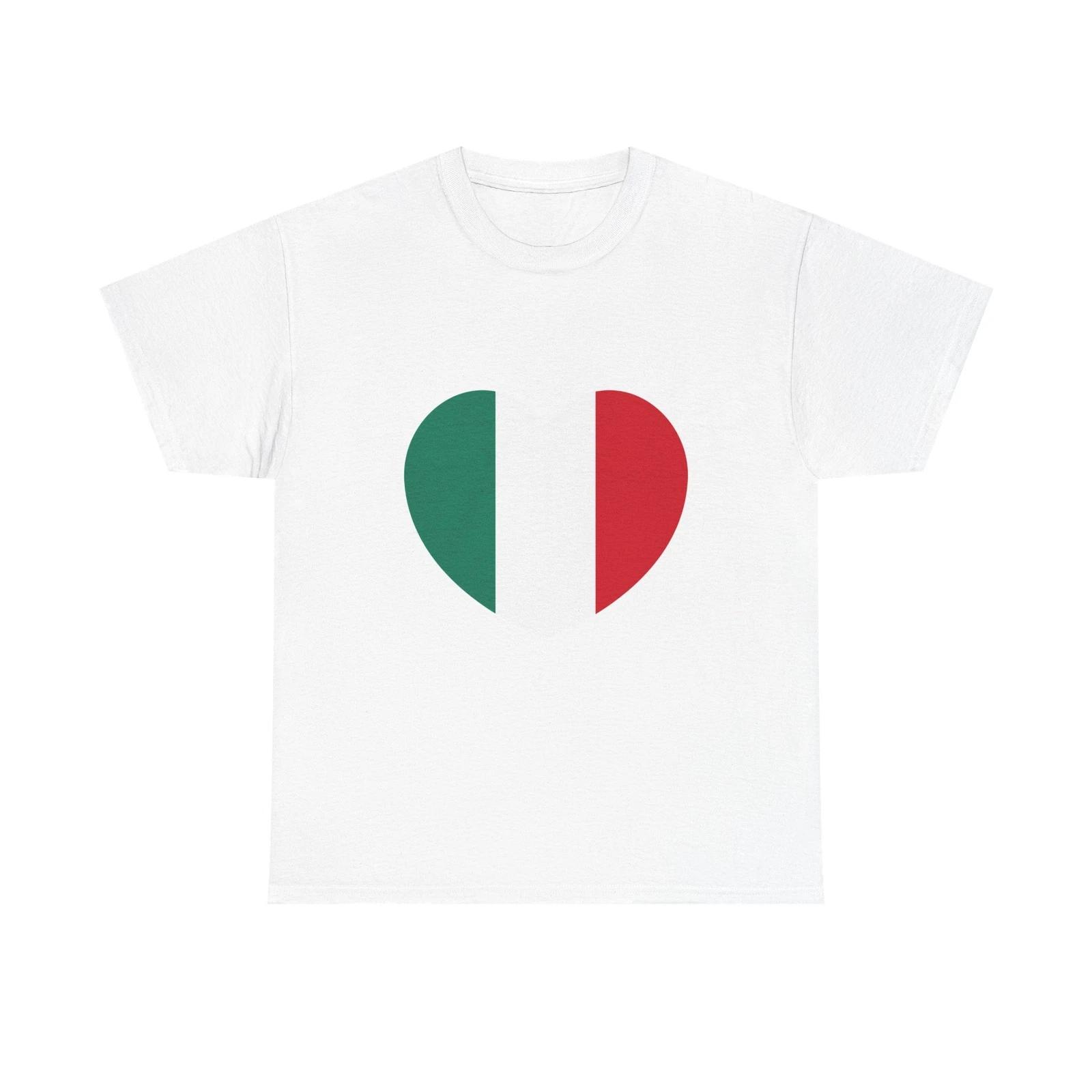Heart Flag of Italy 1946-2003 - T shirt 4XL