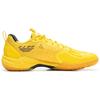 Li Ning Synthetic Leather Comfortable Trendy Non-Slip Wear-Resistant Low-Top Badminton Shoes Unisex sneaker Yellow AYZU019-4