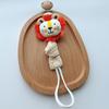 Cute Cartoon Animals Pacifier Chain Clip Cotton Cloth Dolls Animal Wood Rodent Nipples Holder Newborn Toys Teether Accessories