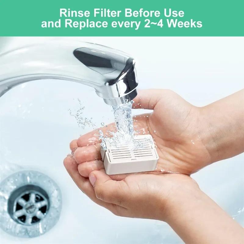 16er Pack Ersatzfilter für 360° CupCake Keramik Haustierbrunnen Dreifachfiltration Haustierbrunnen Filter