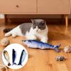 1/3Pcs Plush Interactive Cat Toy Wagging Tail Realistic Flopping Catnip Kicker Toy  Interactive Play