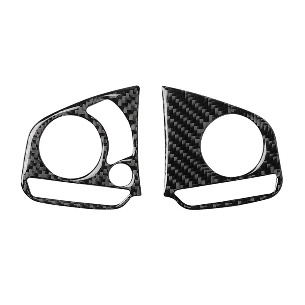 Carbon Fiber Steering Wheel Panel Cover Trim Car Interior Accessories For Honda Civic 10th Gen 2016 2017 2018 2019 2020