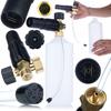 Rosfix S0401 Foam Gun 1000ml for pressure washer G1/4F, nozzle 1.23mm + Adapter / adapter for Black&Decker pressure washer to G1/4""M (plastic)