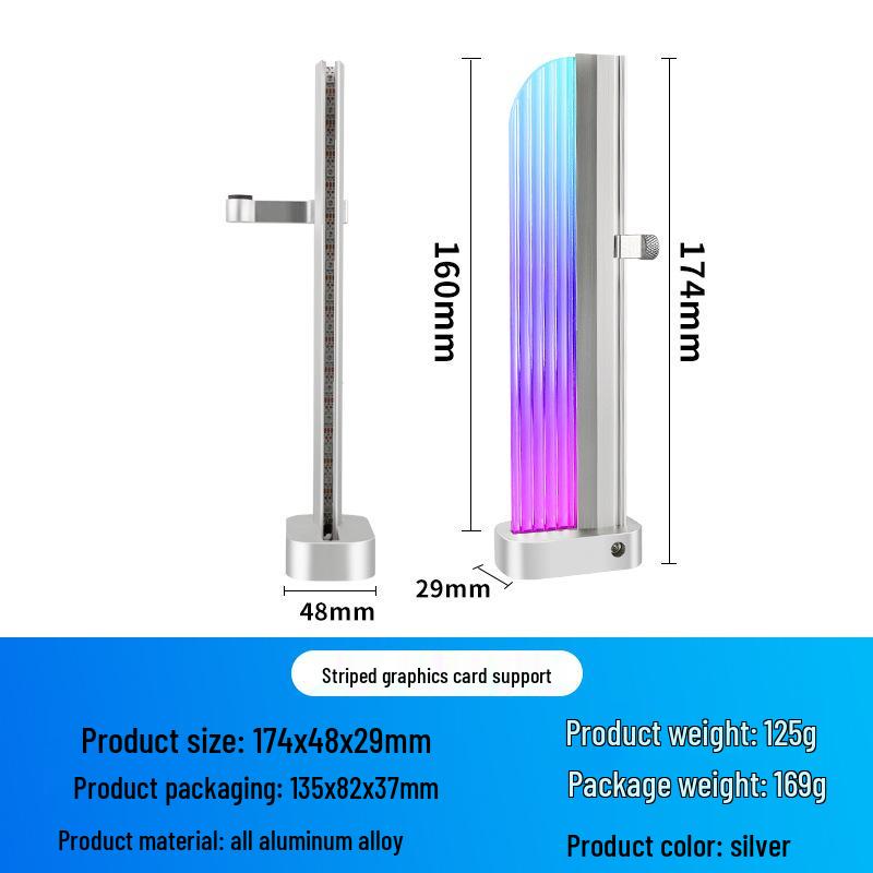 Kreative magnetische Grafikarten-Stützhalterung aus Aluminiumlegierung