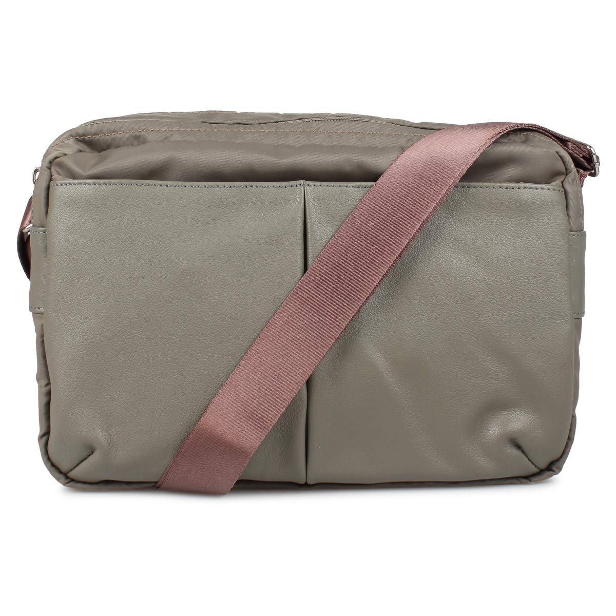 

NYLON COWHIDE SHOULDER BAG M Shoulder Bag Bag 2060444 Greige [Isaac]