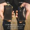 [Porcorosso] Key Case Smart Key Case Men Women Genuine Leather T Leather Smart Key Key Holder Leather Fastener Brand Made in Japan