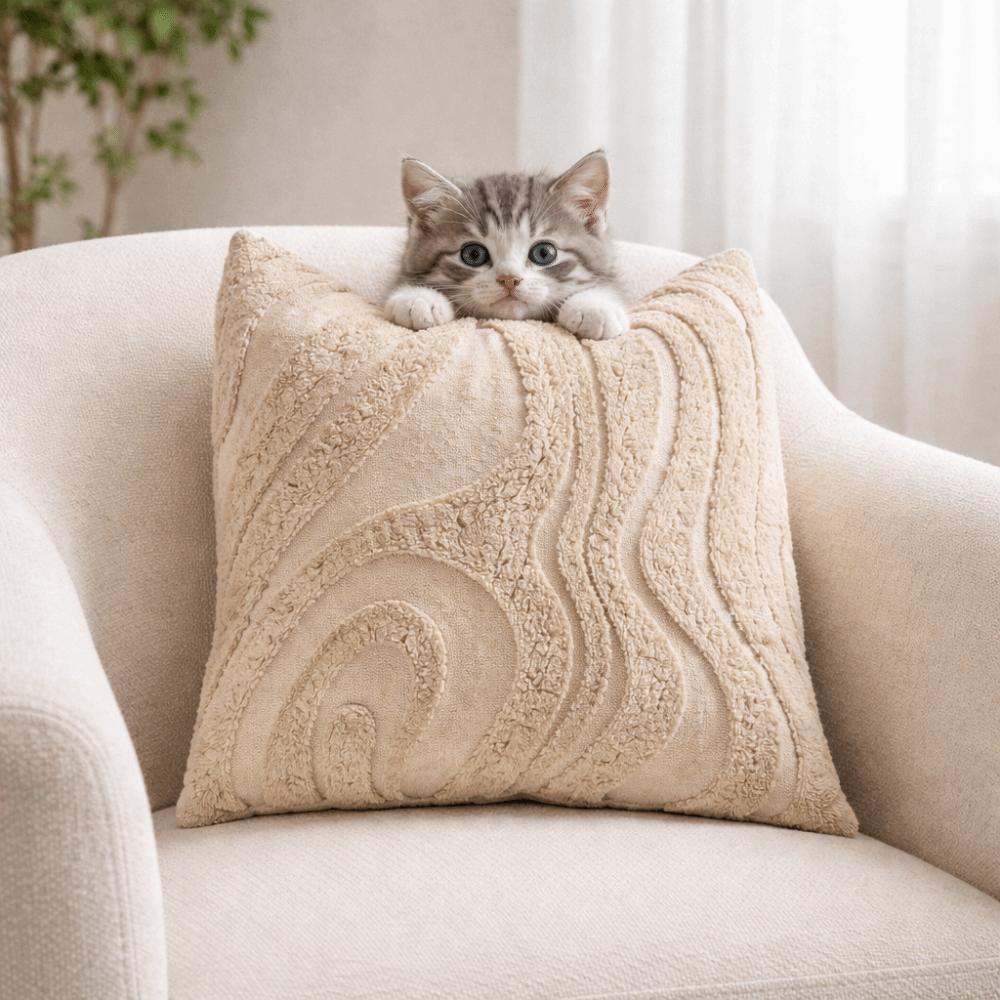 Modern Bohemian Fringe Pillow Cover Hidden Zipper Wear-resistant Throw Pillow Cover Polyester-cotton Tassel Sofa Cushion Case