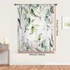 1PC Sheer Curtain Eucalyptus Leaf Hummingbird Print, Rod Pocket Window Curtain for Living Room Bedroom Nature Decor