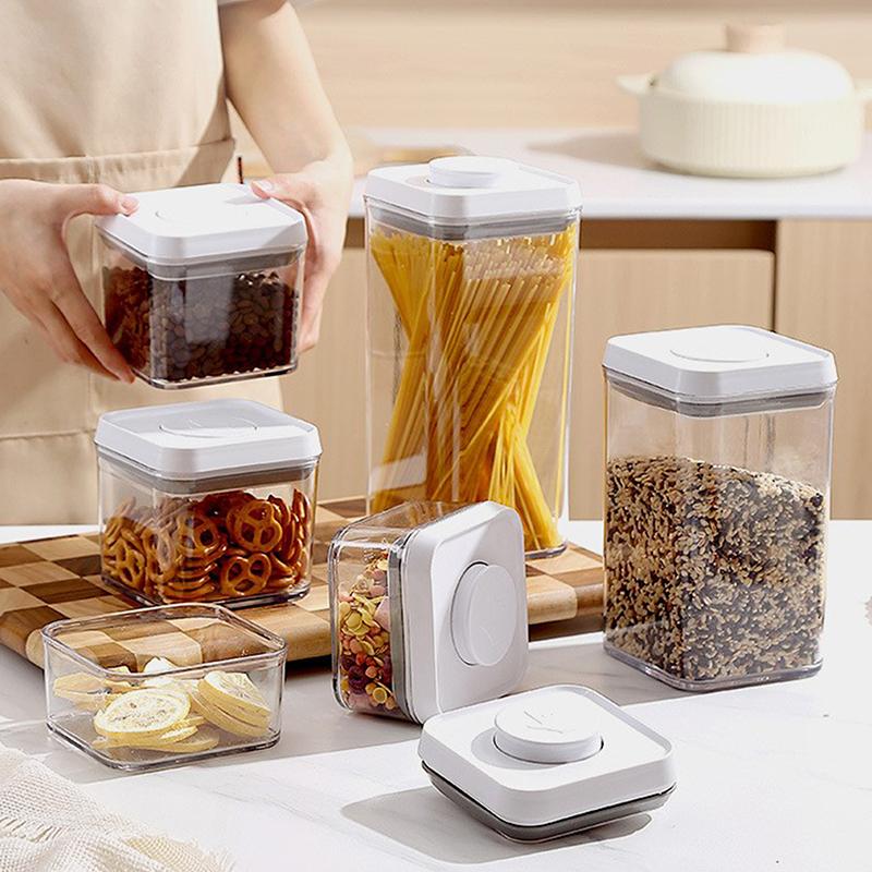 Press-Type Vacuum-Sealed Food-Grade Storage Container Kitchen Storage Container Coffee Bean And Grain Storage Container