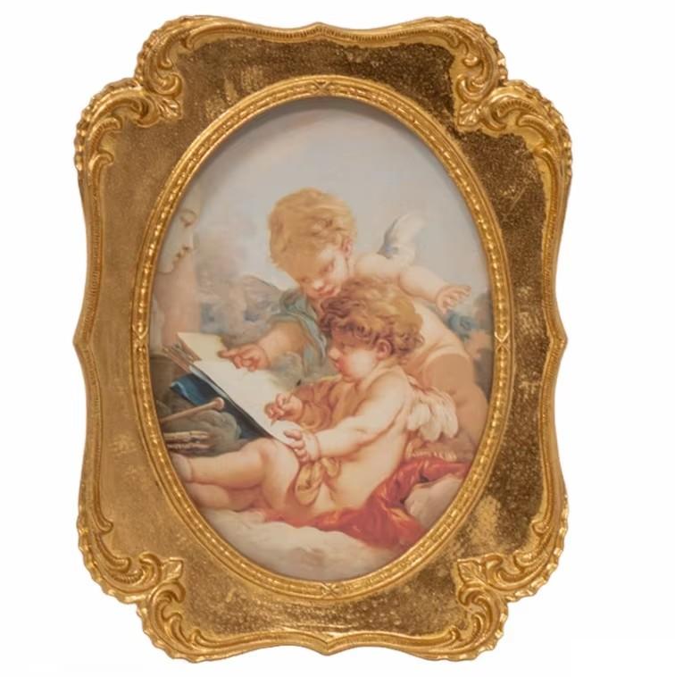 European Retro Art Luxury Palace Carving Relief Resin Wall Frame Store Club Hotel Wall Mural Crafts Home Living Room Wall Decor