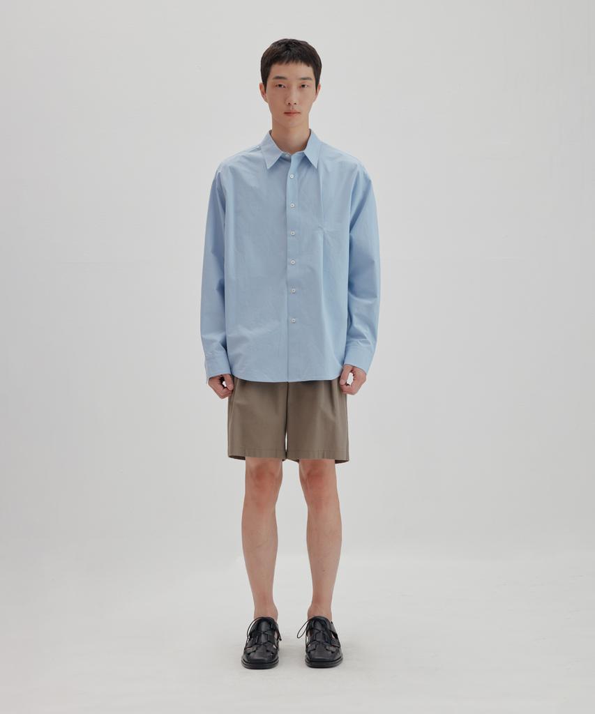 NONBLANK Wide Fit Linen Half Pants_Mocha