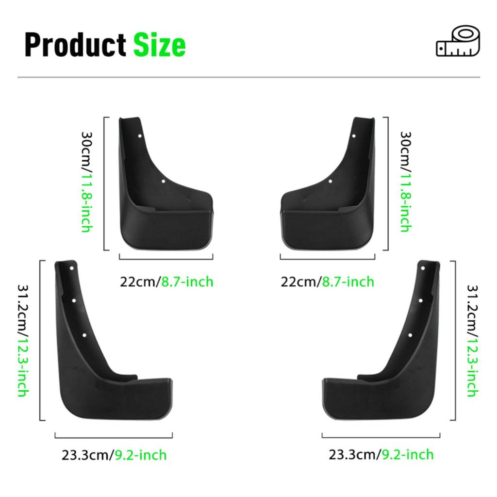 4PCS Car Mud flaps Splash Guards Mudguards Car Mud Flaps Compatible with Mazda  CX-5 2012 2013 2014 2015 2016