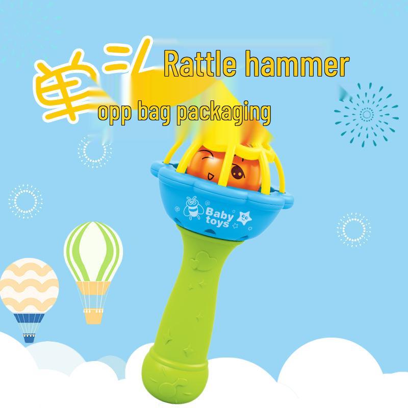 Soft Rubber Baby Teether and Rattle: Educational Toy for Infants 0-1 Year