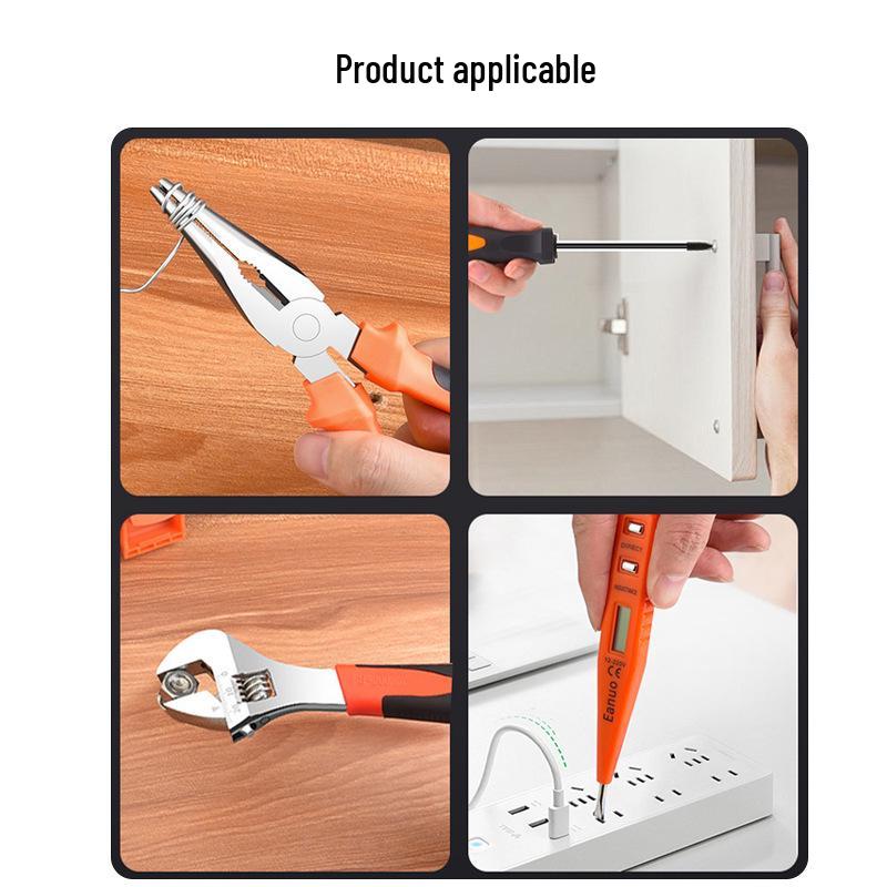 Home Repair Kit: Includes Pliers, Adjustable Wrench, Screwdriver & Claw Hammer for Electricians & Carpenters
