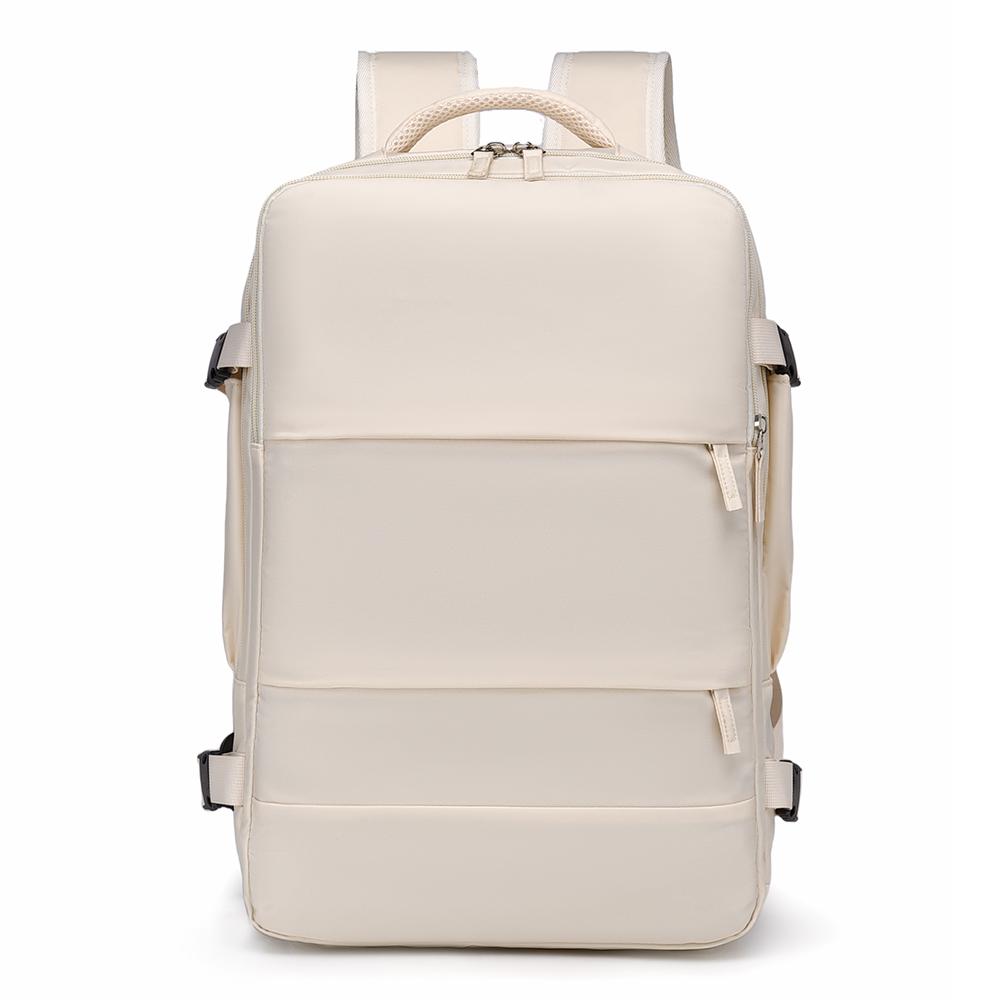 

Рюкзак для путешествий большой вместимости, отделение для мокрого и сухого - Легкий, многосекционный рюкзак для ноутбука для делового и досугового использования покинуть белый